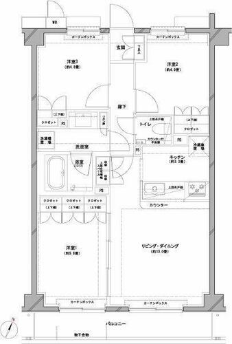 同じ建物の物件間取り写真 - ID:213103243778