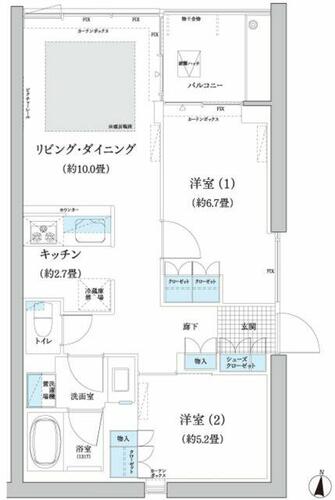 同じ建物の物件間取り写真 - ID:213103081046