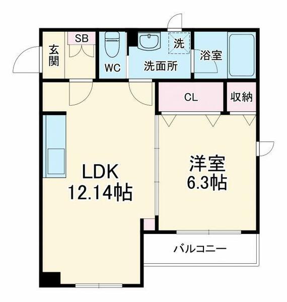 Ｆ－ＰＡＳＳＡＧＥ 201｜神奈川県相模原市南区相模大野５丁目(賃貸アパート1LDK・2階・43.50㎡)の写真 その2