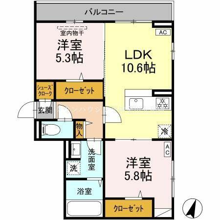 同じ建物の物件間取り写真 - ID:214055741511