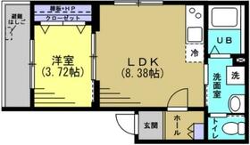 ウッドストック  ｜ 千葉県千葉市中央区白旗２丁目（賃貸アパート1LDK・1階・30.50㎡） その2