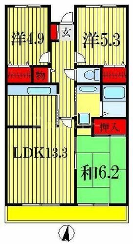 同じ建物の物件間取り写真 - ID:212042829325