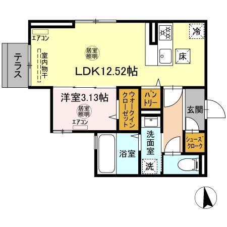 ロイヤルガーデン　ソラーナ 103｜千葉県四街道市物井(賃貸アパート1LDK・1階・40.38㎡)の写真 その1