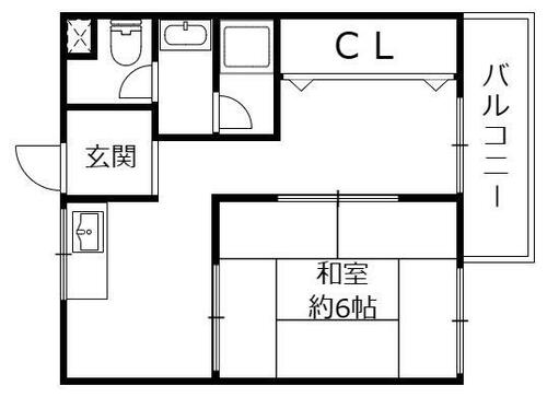 鈴木マンション　北野１丁目の間取り