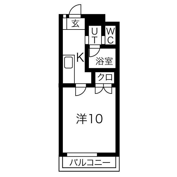 栃木県宇都宮市南大通り４丁目(賃貸マンション1K・5階・30.60㎡)の写真 その2