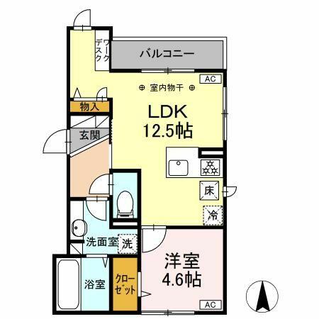 同じ建物の物件間取り写真 - ID:213103447985