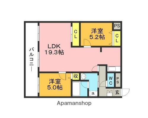 同じ建物の物件間取り写真 - ID:240027865842