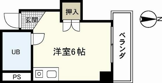 プログレス本川｜広島県広島市中区本川町２丁目(賃貸マンション1R・4階・14.58㎡)の写真 その2