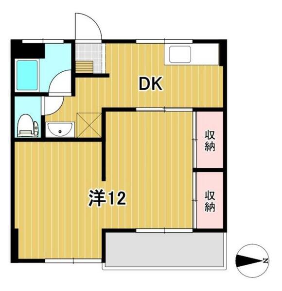 Ｄスクエア 105｜茨城県日立市南高野町３丁目(賃貸マンション1DK・1階・38.64㎡)の写真 その2