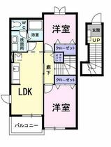 愛知県春日井市出川町５丁目（賃貸アパート2LDK・2階・51.67㎡） その2