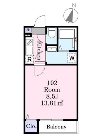 Ｊ－Ｍａｉｓｏｎ淵野辺｜神奈川県相模原市中央区共和１丁目(賃貸アパート1K・3階・24.20㎡)の写真 その2