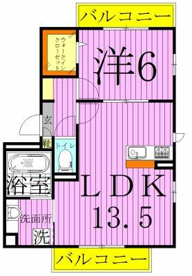 東京都足立区谷在家２丁目(賃貸アパート1LDK・2階・46.59㎡)の写真 その2