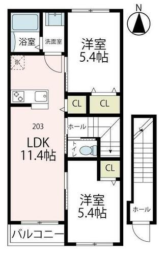 同じ建物の物件間取り写真 - ID:214059083548