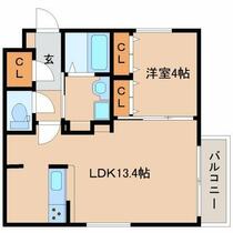 奈良県奈良市南城戸町（賃貸マンション1LDK・1階・43.14㎡） その2