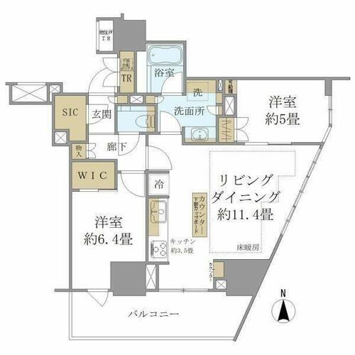 同じ建物の物件間取り写真 - ID:213103403809