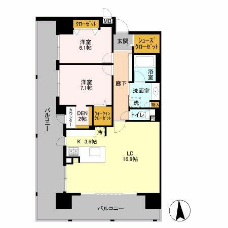 同じ建物の物件間取り写真 - ID:213103396374