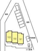 エヴァーグリーン 101 ｜ 徳島県徳島市春日３丁目（賃貸アパート2LDK・1階・67.67㎡） その3