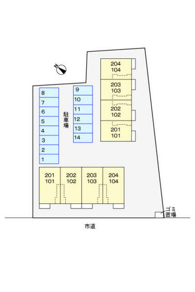 ウイングⅡ 204｜神奈川県相模原市中央区上溝(賃貸アパート1LDK・2階・46.09㎡)の写真 その15
