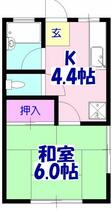 ハイツ武内  ｜ 千葉県船橋市宮本６丁目（賃貸アパート1K・2階・21.74㎡） その2