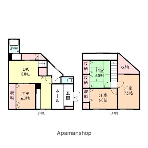 高岡市清水町貸家（Ｋ邸） 1｜富山県高岡市清水町２丁目(賃貸一戸建4DK・--・114.18㎡)の写真 その2