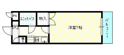 大東御殿山ビル 303｜大阪府枚方市渚西１丁目(賃貸マンション1K・3階・19.02㎡)の写真 その2