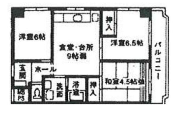 第５小池ビル｜東京都八王子市東浅川町(賃貸マンション3DK・4階・55.49㎡)の写真 その2