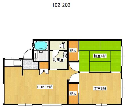 フレグランスおおしま_間取り_0