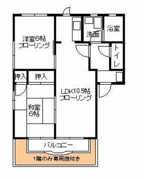 コーポ・ララバイ A102｜福岡県春日市須玖南５丁目(賃貸アパート2LDK・1階・55.00㎡)の写真 その2