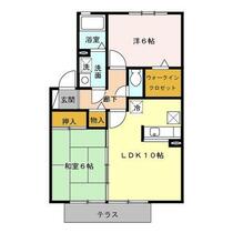 エスポワール・Ｋ　Ｂ棟 105 ｜ 宮崎県宮崎市中西町（賃貸アパート2LDK・1階・53.48㎡） その2