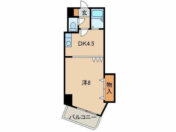 ラ・フェ・ド・メール｜和歌山県和歌山市雑賀屋町(賃貸マンション1DK・6階・29.10㎡)の写真 その2