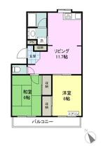 千葉県千葉市花見川区幕張町３丁目（賃貸マンション2LDK・1階・51.01㎡） その2