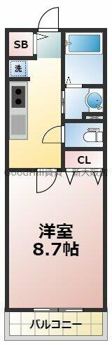 メゾンドシャンテール｜大阪府大阪市東淀川区小松４丁目(賃貸アパート1K・2階・28.98㎡)の写真 その2