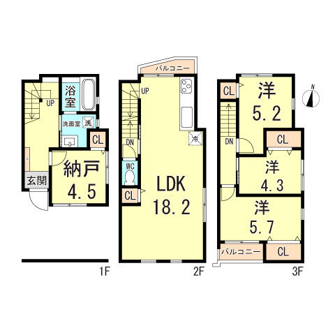 同じ建物の物件間取り写真 - ID:228047965703