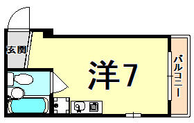 兵庫県西宮市甲子園口３丁目(賃貸マンション1R・2階・17.00㎡)の写真 その2