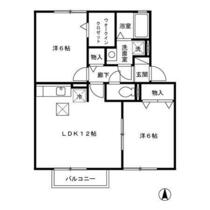 セジュール 102 ｜ 千葉県松戸市五香７丁目（賃貸アパート2LDK・1階・55.30㎡） その2