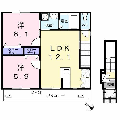 同じ建物の物件間取り写真 - ID:214055808552