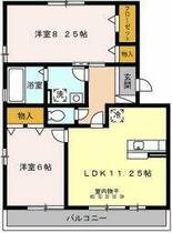 愛知県豊橋市佐藤２丁目（賃貸マンション2LDK・3階・60.80㎡） その2