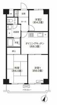 ロジュマン西尾久  ｜ 東京都荒川区西尾久１丁目（賃貸マンション3DK・6階・49.29㎡） その2