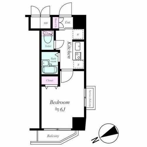 同じ建物の物件間取り写真 - ID:213103443564