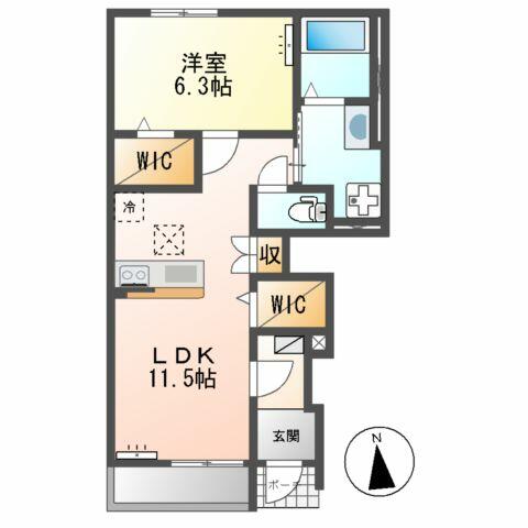 同じ建物の物件間取り写真 - ID:204004224249