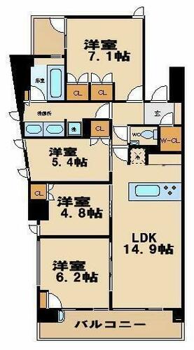 同じ建物の物件間取り写真 - ID:213103515178