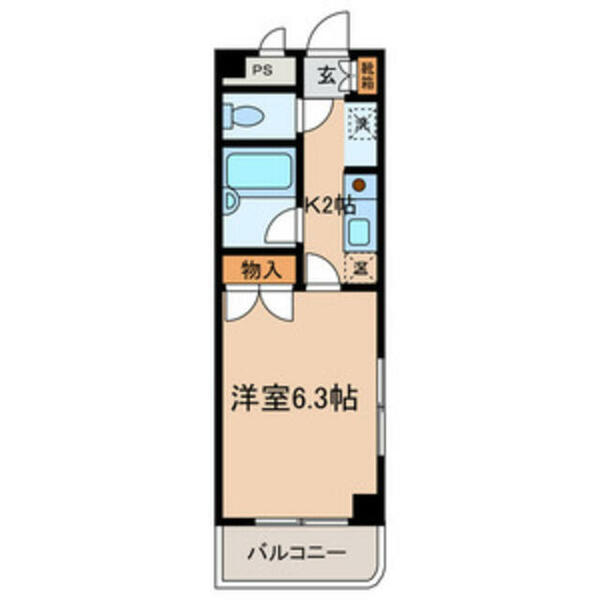 ビレッジコア八王子｜東京都八王子市小比企町(賃貸マンション1K・5階・21.06㎡)の写真 その2