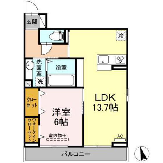 ドゥズィエム串戸｜広島県廿日市市串戸３丁目(賃貸アパート1LDK・3階・48.06㎡)の写真 その2