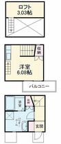 愛知県名古屋市港区名港１丁目（賃貸テラスハウス1R・--・20.12㎡） その2