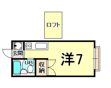 エステートピア武庫川 202｜兵庫県尼崎市大庄西町３丁目(賃貸アパート1R・2階・18.42㎡)の写真 その2