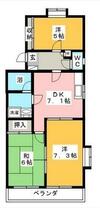 クレセール湘南 302 ｜ 神奈川県藤沢市湘南台４丁目（賃貸マンション3DK・2階・58.38㎡） その2