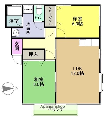 同じ建物の物件間取り写真 - ID:207001178826