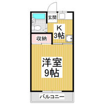 サルヴァトーレ  ｜ 長野県上伊那郡南箕輪村南原（賃貸マンション1K・3階・23.00㎡） その2