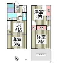 神奈川県横浜市保土ケ谷区上菅田町（賃貸テラスハウス2LDK・--・55.89㎡） その2