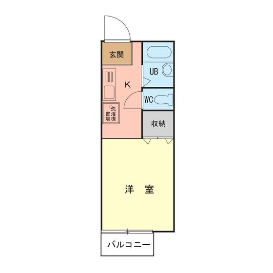 グリーンリーフ越野 101｜東京都八王子市越野(賃貸アパート1R・1階・20.46㎡)の写真 その2